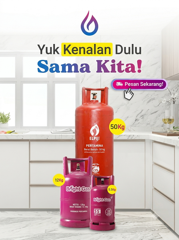 Pengiriman gas LPG 12 kg dan 50 kg oleh Mitra Gas Utama di Bali